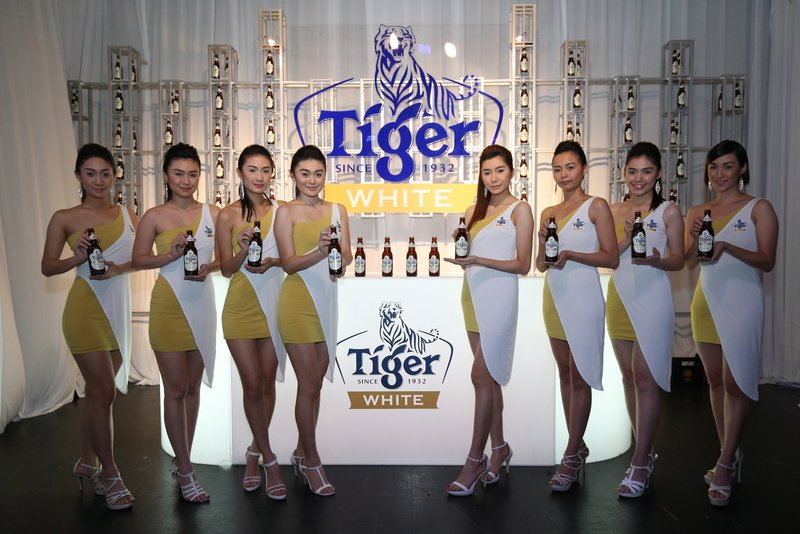 Brand ambassadors at Tiger White press conference held at Black Box, Publika.