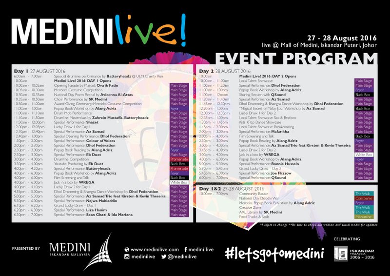 Program - Medini Live! 2016