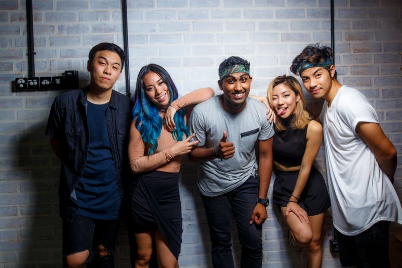 Son of a Policeman lead singer Joshua Jarrett Ganesan with The Sam Willows, the band's mentor for Tiger Jams.