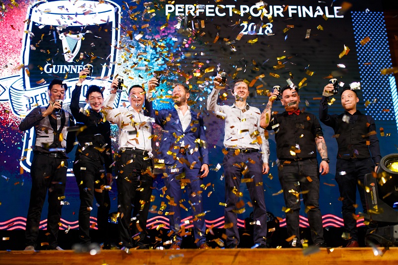 The reveal of the four winners during the Guinness Perfect Pour Finale at The Square, Publika
